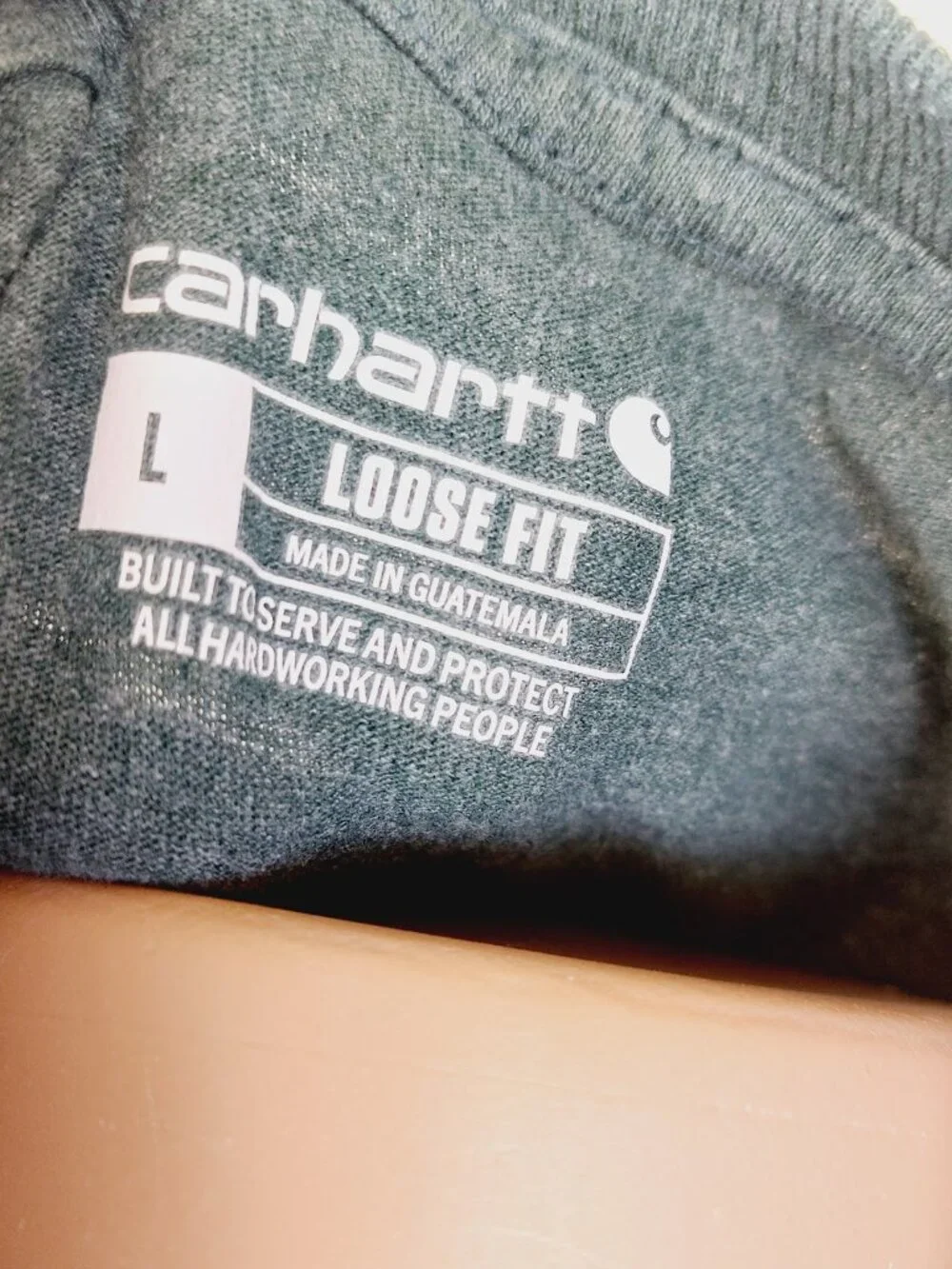 Carhartt Men's Green Loose Fit Patch Pocket Relaxed T-Shirt Size Large